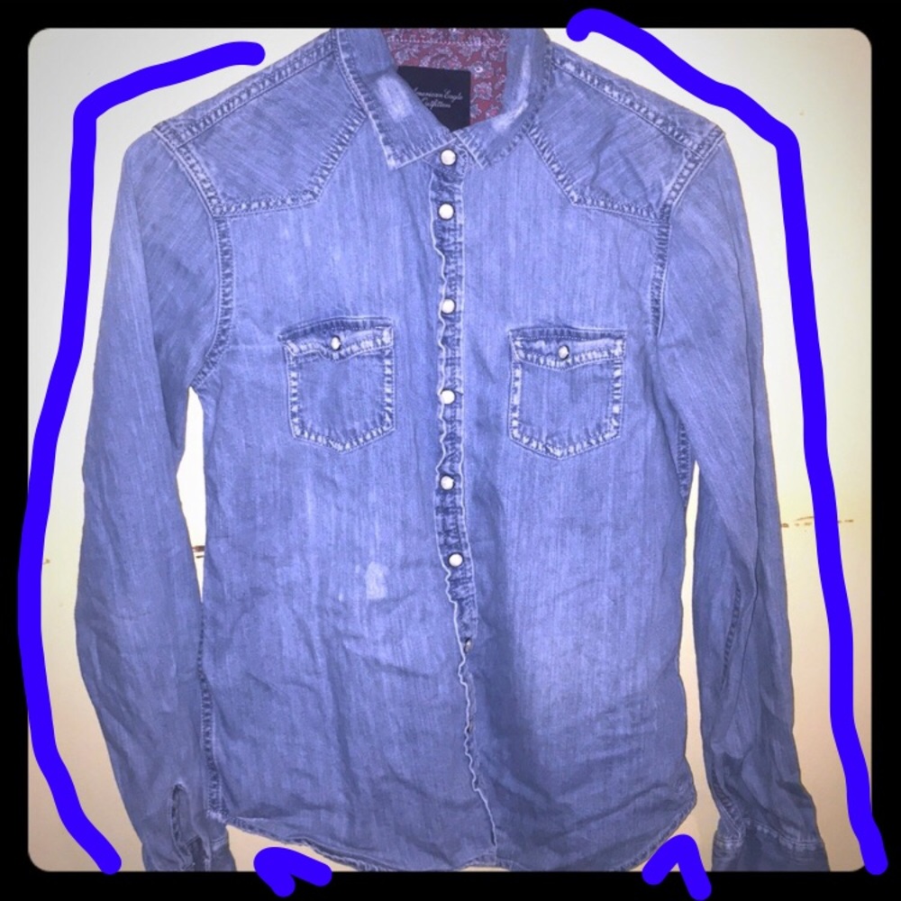 Denim button up shirt